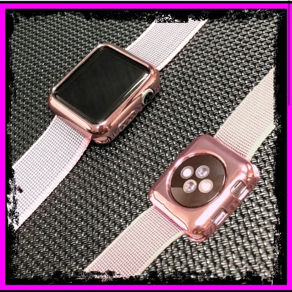 New Apple Watch Rose Gold Bumper Case 44mm - Picture 3 of 10
